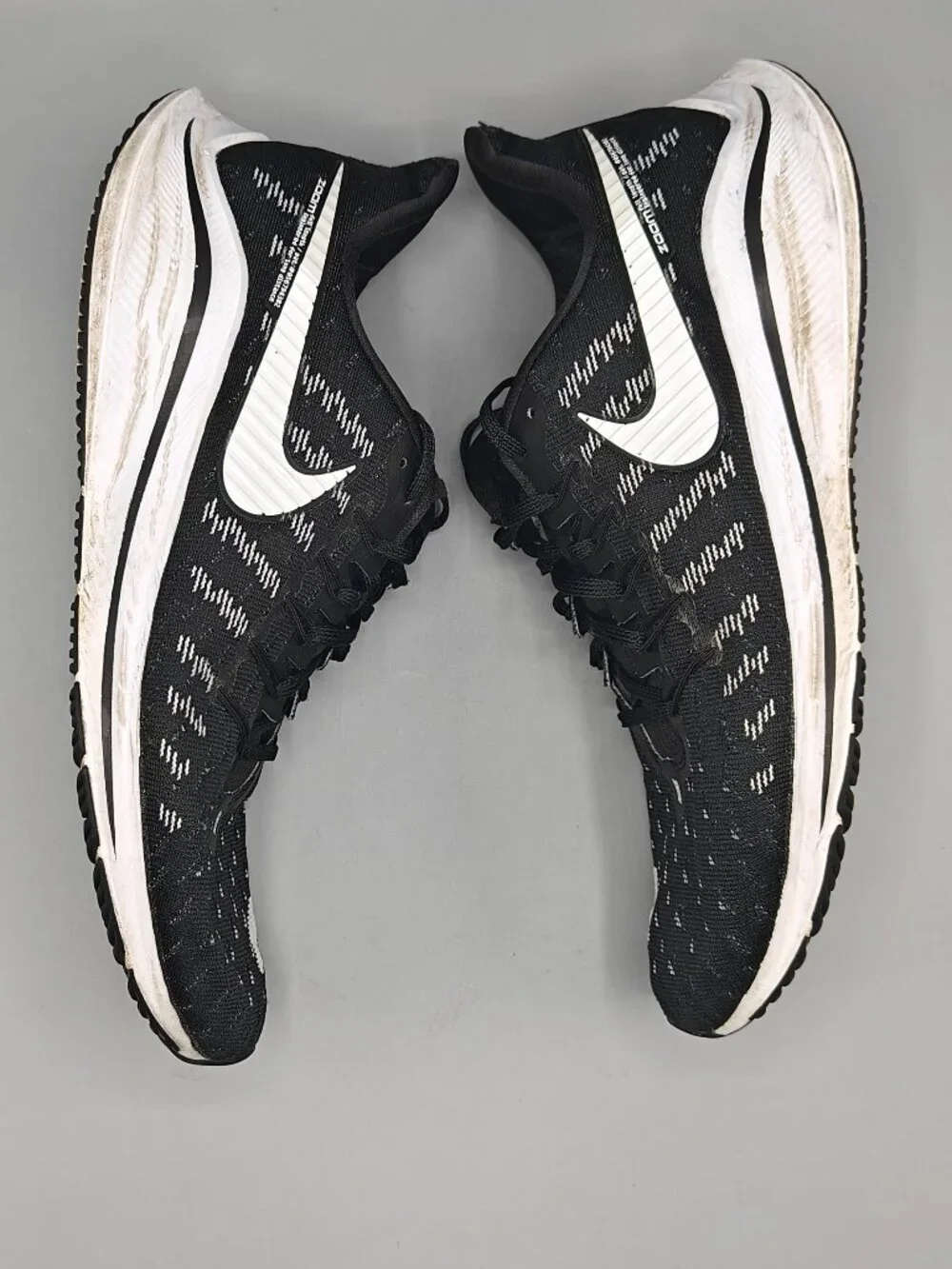 NIKE AIR ZOOM VOMERO 14 MENS RUNNING SHOES BLACK WHITE RARE CK1969-001 SIZE 12